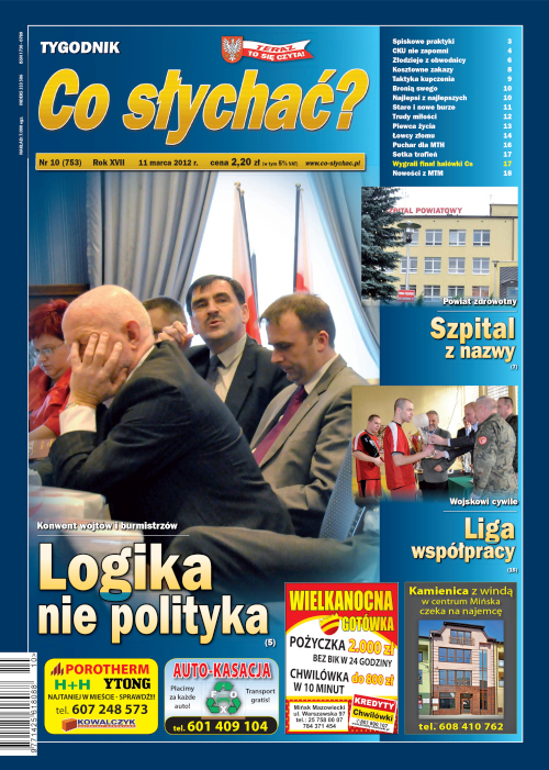 Okładka gazety Co słychać? - nr 10 (753) 2012